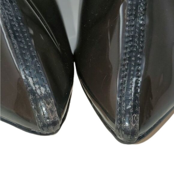 Dark grey clear perspex dress rain boots 8 1/2 - Picture 3 of 11